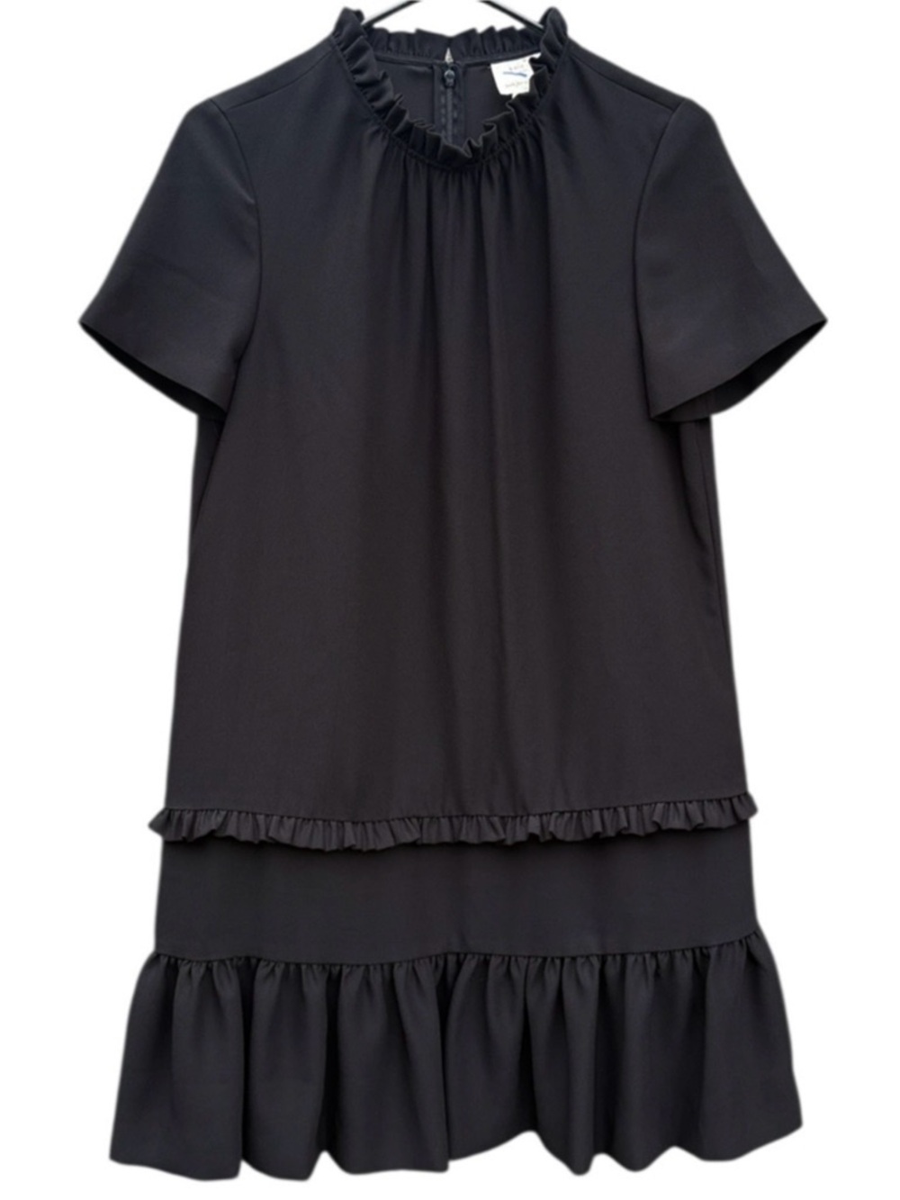 EUC Kate Spade Ruffled Shift Dress Black Size Small